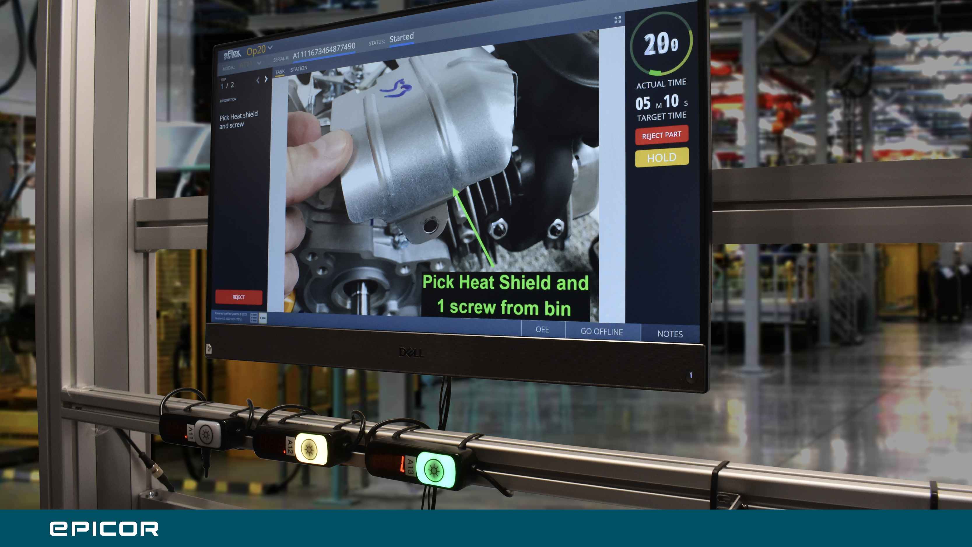 Manufacturing Assembly Pick Task Using Light Indicators
