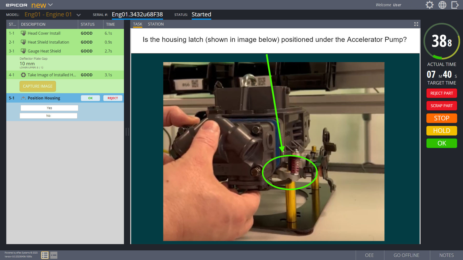 Digital Decision Task for Operator Guidance