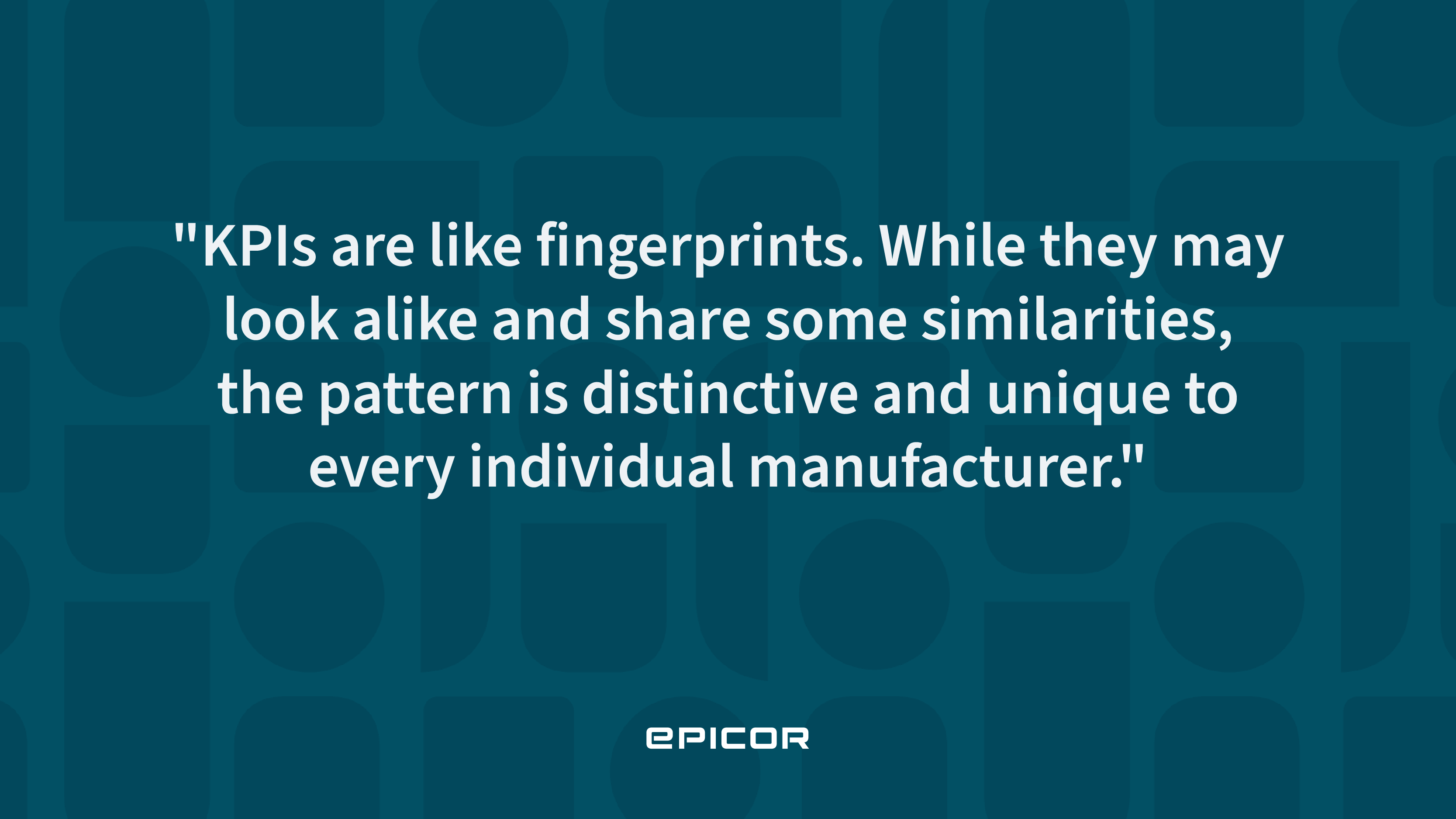 Manufacturing KPIs