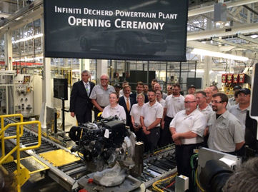 Nissan Incorporates eFlex Assembly Technology Suite In State-of-the-Art Infiniti Decherd Powertrain Plant