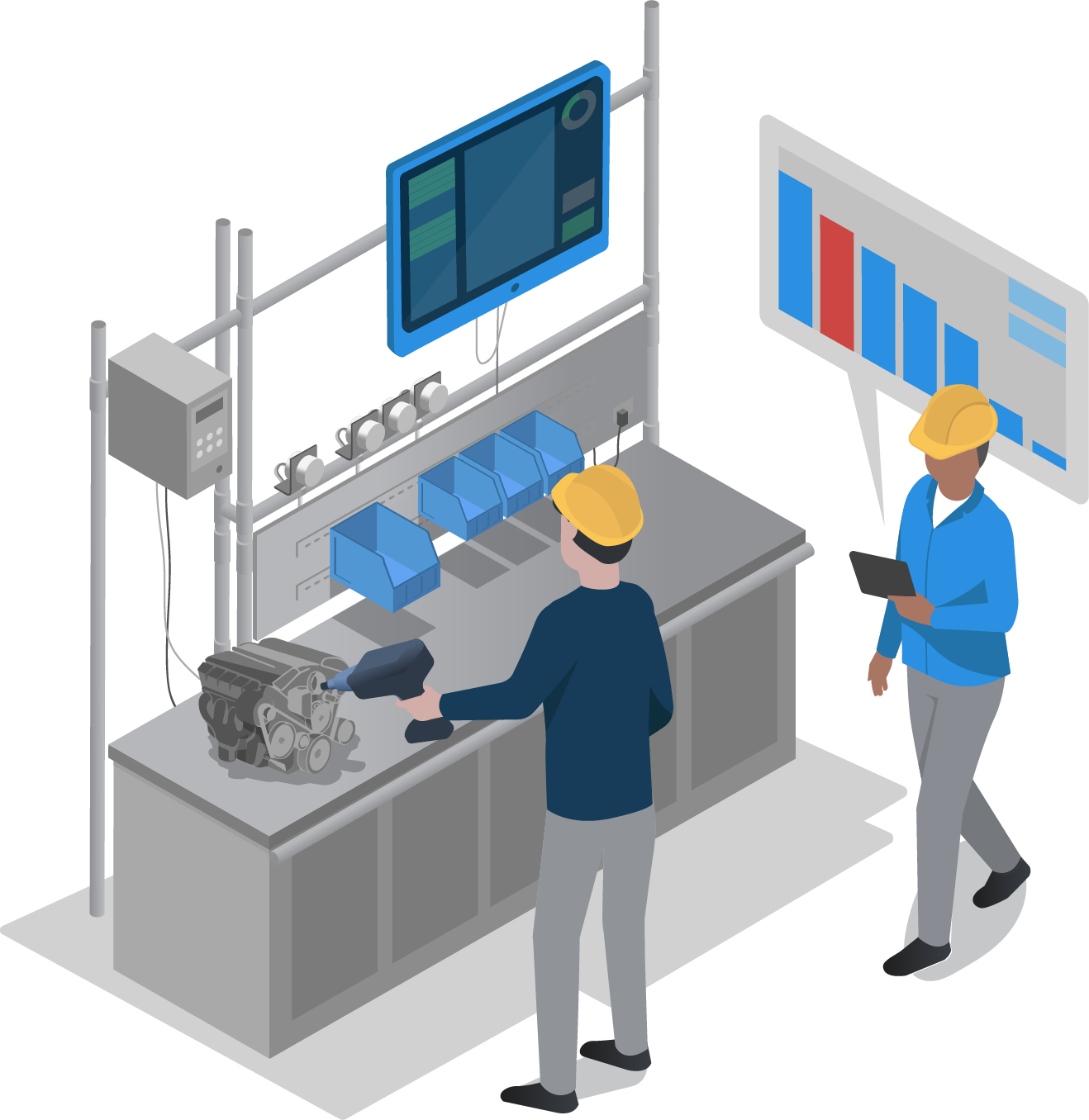 digital works instructions for operators - gathering data for process control