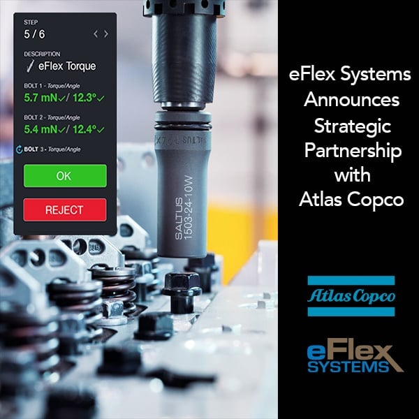 eFlex Systems Announces Strategic Partnership with Atlas Copco